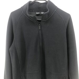 Bench Urbanwear Men's Black Thermal Style Knit Full Zip Jacket Pockets Sz LARGE